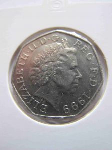 Великобритания 50 пенсов 1999