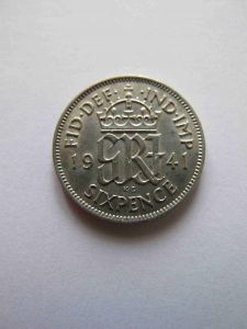Великобритания 6 пенсов 1941 ГЕОРГ VI