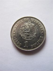 Монета Венесуэла 1 боливар 1990