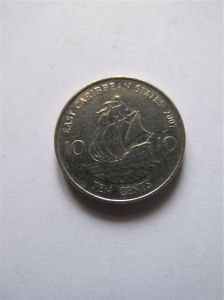 Восточно-Карибские штаты 10 центов 2007