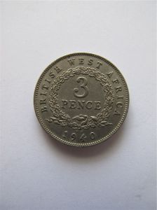 Британская Западная Африка 3 пенса 1940
